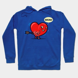 Funny Kawaii Heart Valentine Love Original Cartoon For Valentine's Day Hoodie